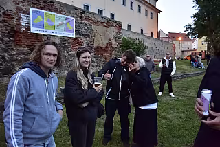 Pracovníci festivalu na koncertu